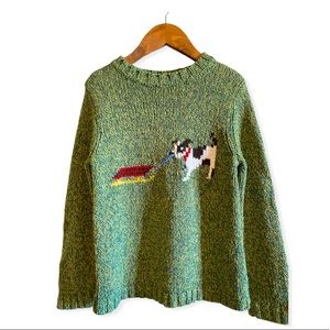 Talbots kids dog sweater, size 5, unisex